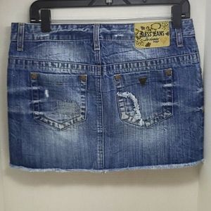 Guess jeans mini denim skirt size 26